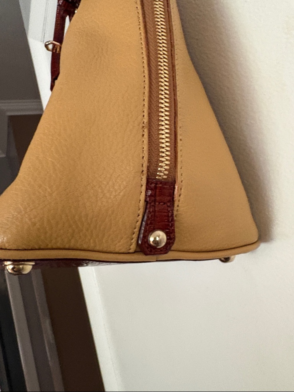 Brahmin Yellow, Orange & Brown Satchel - Picture 9 of 12